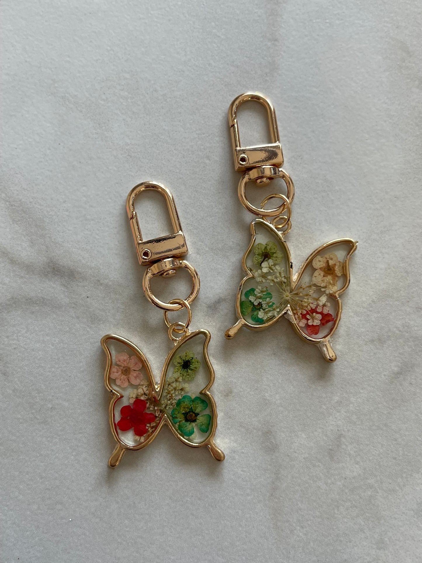 Floral Resin - Keychain