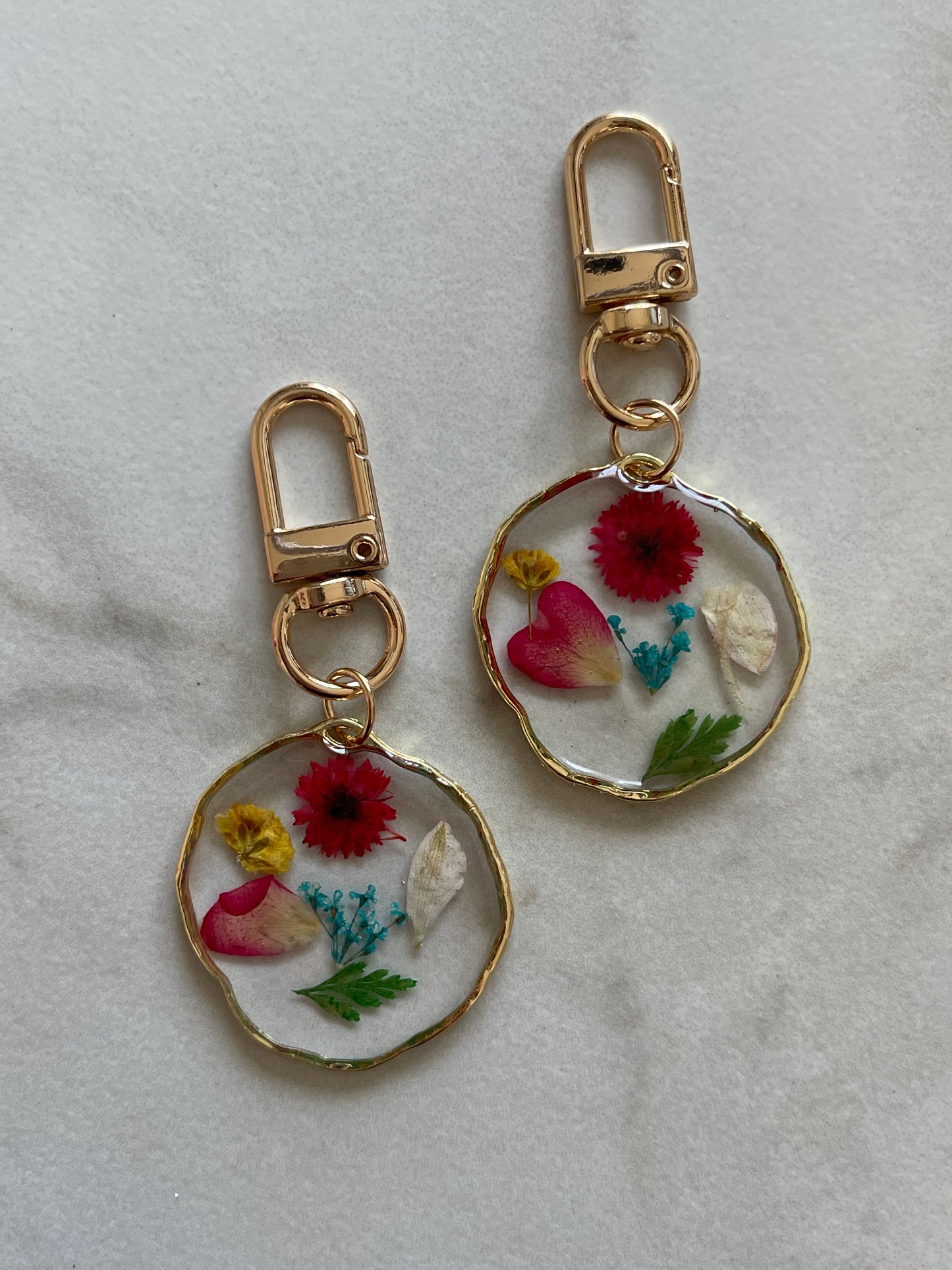Floral Resin - Keychain